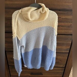 Popsugar Stripe Turtle Neck Sweater